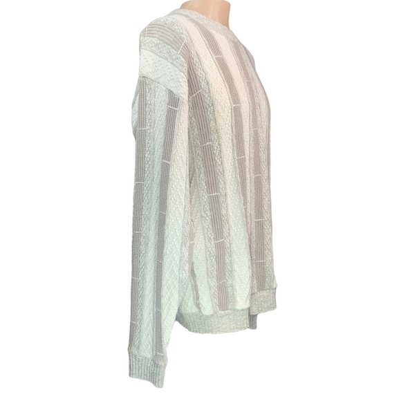 Shenandoah Large Vintage Sweater Grandpa Core 90's Neutral Textured - Picture 3 of 9